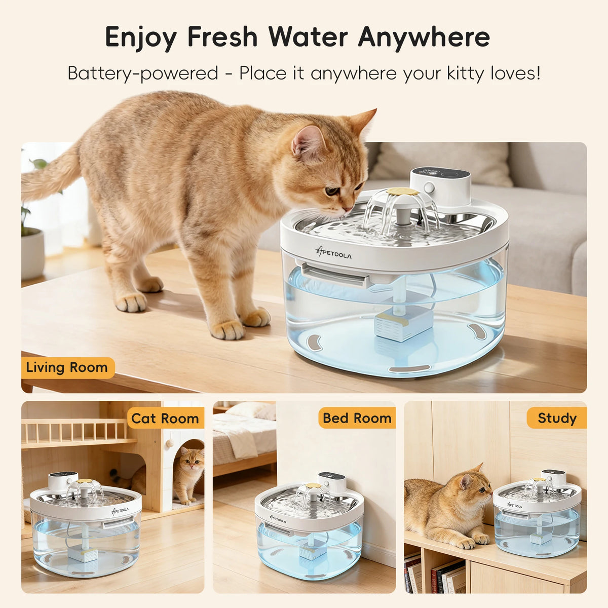 Wagsway Cordless Smart Pet Fountain
